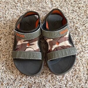 Teva Toddlers’ Camo Double Velcro Strap Sandal